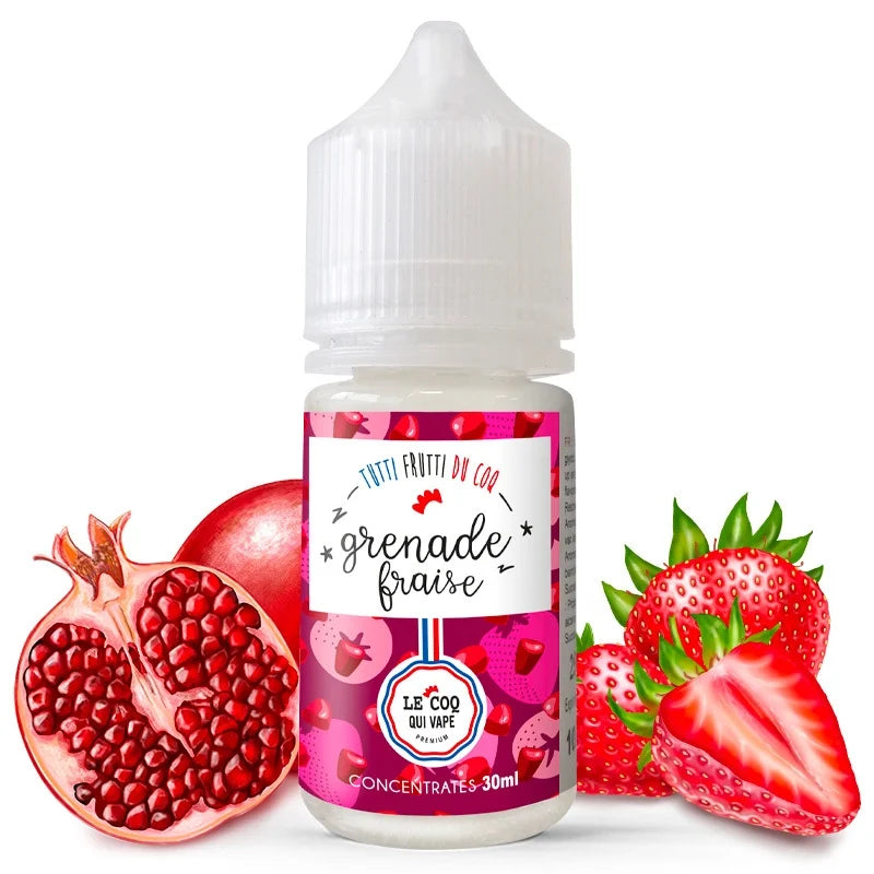 Concentré Grenade Fraise - Le Coq qui Vape - VAPELA STORE
